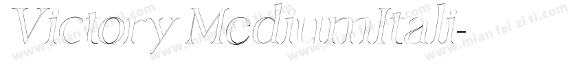 Victory MediumItali字体转换